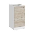 CUISINEANDCIE - Cuisineandcie - Meuble bas de cuisine Eco Noyer Blanchi 1 porte L 40 cm - vignette