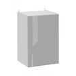 CUISINEANDCIE - Cuisineandcie - Meuble haut de cuisine Eco Gris Brillant 1 porte L 40 cm - vignette