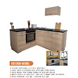 CUISINEANDCIE - Cuisineandcie - Meuble bas de cuisine Eco Chene Naturel 1 porte 1 tiroir L 40 cm - vignette