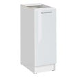 CUISINEANDCIE - Cuisineandcie - Meuble bas de cuisine Eco Blanc Brillant 1 porte L 30 cm - vignette