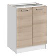 CUISINEANDCIE - Cuisineandcie - Meuble bas de cuisine Eco Chene Naturel 2 portes L 60 cm - vignette