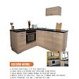 CUISINEANDCIE - Cuisineandcie - Meuble bas de cuisine Eco Chene Naturel 1 porte L 30 cm - vignette
