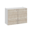 CUISINEANDCIE - Cuisineandcie - Meuble haut de cuisine Eco Noyer Blanchi 2 portes L 60 cm - vignette
