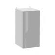 CUISINEANDCIE - Cuisineandcie - Meuble haut de cuisine Eco Gris Brillant 1 porte L 30 cm - vignette