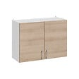 CUISINEANDCIE - Cuisineandcie - Meuble haut de cuisine Eco Chene Naturel 2 portes L 60 cm - vignette