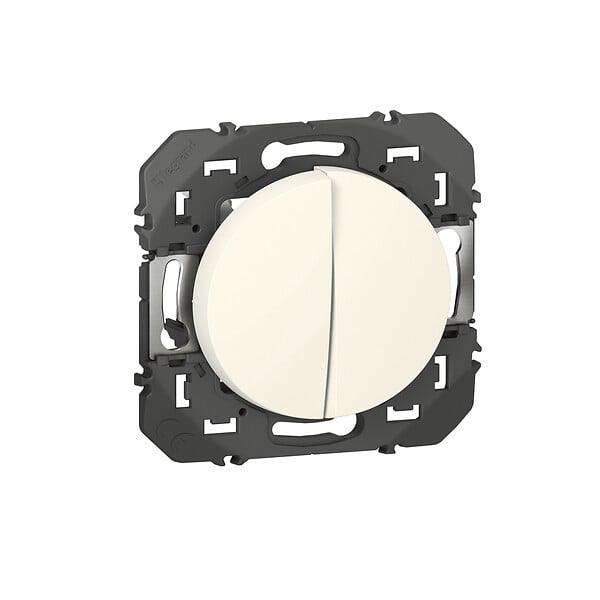 LEGRAND - Double interrupteur va-et-vient Dooxie Blanc 10AX 250V - large