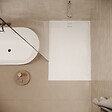 STANO - Receveur de douche 90 x 140 cm extra plat blanc SALVI en SoliCast® surface ardoisée - vignette