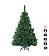 FEERIC LIGHTS & CHRISTMAS - Sapin de Noël artificiel Vert avec Pommes de Pin H 210 cm - vignette