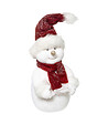 FEERIC LIGHTS & CHRISTMAS - Déco de Noël Bonhomme de neige avec Écharpe et Bonnet rouge H 40 cm - vignette