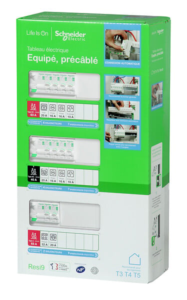 SCHNEIDER ELECTRIC - Tableau électrique pré-équipé Resi9 - 39 modules - Blanc - large