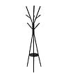 5 FIVE SIMPLY SMART - Porte-manteaux en Métal et Bois Noir 9 Patères H 180 cm - vignette