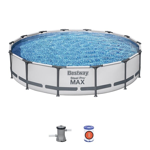 BESTWAY - Steel Pro Max, diamètre 427 x 84 cm, filtre à cartouche - large