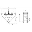 STOCKMAN - Griffe d'accrochage palan mise en place rapide 5T BC50 Stockman - vignette
