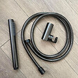 ESSEBAGNO - Luisa combiné support de douche 3 pièces gris gun métal - vignette