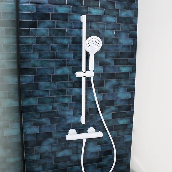 ESSEBAGNO - Luisa mitigeur douche thermostatique blanc - large