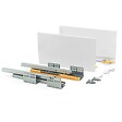 EMUCA - Kit de tiroir pour cuisine et sdb Concept - H. 105mm - P. 500mm - Fermeture amortie - Acier - Blanc - vignette