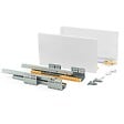 EMUCA - Kit de tiroir pour cuisine et sdb Concept - H. 138mm - P. 450mm - Fermeture amortie - Acier - Blanc - vignette