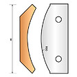 LEMAN - Jeu de 2 fers profilés NÂ°325 pour porte-outils Ht.90 mm Leman - vignette
