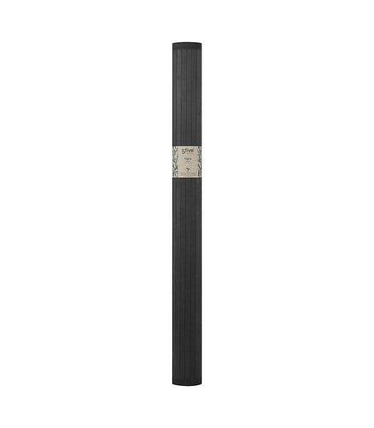 5 FIVE SIMPLY SMART - Tapis de Bain Lattes en Bambou Noir 120 x 170 cm - large