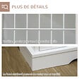 PAWHUT - Cage pour chien animaux table d'appoint 2 en 1 - 2 portes verrouillables - dim. 76L x 54,5l x 56H cm - MDF acier blanc - vignette