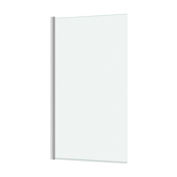 AURLANE - Pare baignoire Rabattable 70x130cm - Profilé Chromé - Verre Trempé 4mm - ELEMENTARY - large