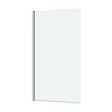 AURLANE - Pare baignoire Rabattable 70x130cm - Profilé Chromé - Verre Trempé 4mm - ELEMENTARY - vignette