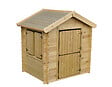 TIMBELA - Timbela M516-1 Maison en bois pour enfants SANS PLANCHER - 112x146xH143 cm / 1.1m2 - vignette