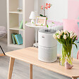 HOMCOM - Purificateur d'air 50 W 4 vitesses mode silencieux - filtre HEPA, charbon actif -  jusqu'à 24 m² - débit d'air pur 225 m³/h - timer - ABS blanc gris - vignette