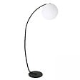 OVIALA - Lampadaire arche ronde en acier gris - vignette