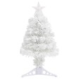 VIDAXL - vidaXL Arbre de Noël artificiel pré-éclairé blanc 64 cm fibre optique - vignette