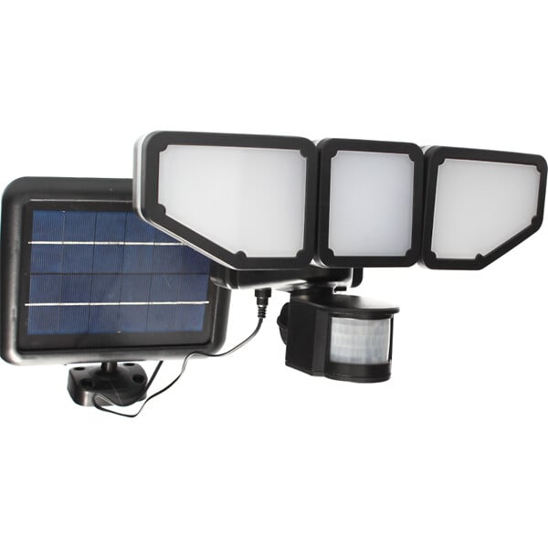 ARLUX - Projecteur Solaire Drift Arlux - Projecteur extérieur à détecteur de mouvement - 15W - Noir - large