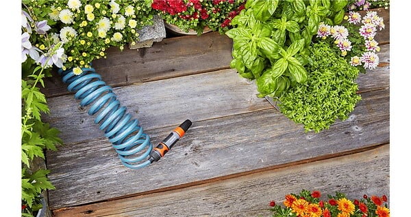 GARDENA - Kit d'arrosage avec tuyau flexible 15m - large