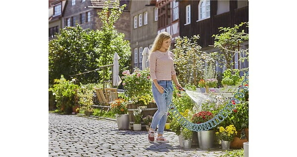 GARDENA - Kit d'arrosage avec tuyau flexible 15m - large