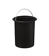 5 FIVE SIMPLY SMART - Poubelle de salle de bain en métal Gris et couvercle en Bambou 3 L - vignette
