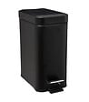 5 FIVE SIMPLY SMART - Poubelle de salle de bain à pédale en métal Noir Soft Close 5 L - vignette