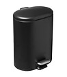 5 FIVE SIMPLY SMART - Poubelle de salle de bain en métal Noir Soft Close 6 L - vignette