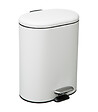 5 FIVE SIMPLY SMART - Poubelle de salle de bain en métal Blanc Soft Close 6 L - vignette
