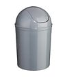 5 FIVE SIMPLY SMART - Poubelle de salle de bain 7L avec couvercle à bascule - Gris - vignette