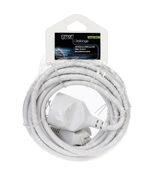 5 FIVE SIMPLY SMART - Rallonge electrique 5 metres avec terre - large