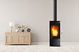 SUPRA - Poêle à bois ANAYA TRI VISION acier - vertical - 9kW - 45,8 x 105,5 x 43,8 cm - vignette