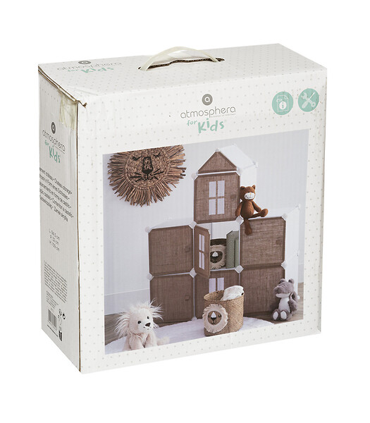 Colonne De Rangement Enfant - Métal Et Jute - 140 Cm De Haut - Atmosphera