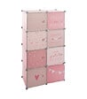 ATMOSPHERA - Armoire Enfant avec Rangement et Penderie modulable Rose H 124 cm - vignette