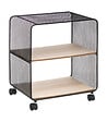 5 FIVE SIMPLY SMART - Étagère 2 cases sur roues en métal et Bois H 51 cm - vignette