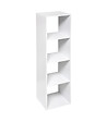 5 FIVE SIMPLY SMART - Meuble Étagère colonne 4 cases de rangement Blanc H 134 cm - vignette