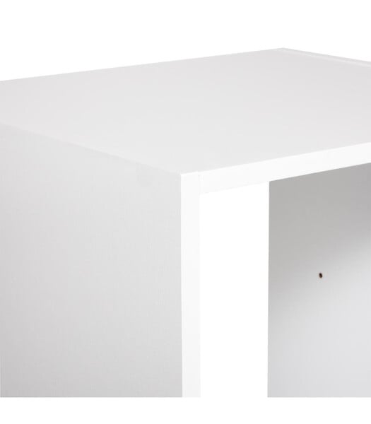 5 FIVE SIMPLY SMART - Meuble Étagère colonne 4 cases de rangement Blanc H 134 cm - large