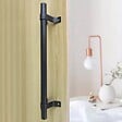 SECURY-T - Poignée de porte coulissante - Type atelier - 140 mm - Gris foncé - vignette