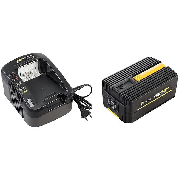 GT ELEC - Taille-haies sans fil à batterie, 40 V, GT ELEC + batterie 2 Ah + chargeur - large