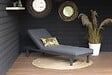 CHALET & JARDIN - Bain de soleil Aveiro en aluminium - matelas en polyester - Anthracite - vignette