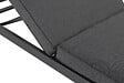 CHALET & JARDIN - Bain de soleil Aveiro en aluminium - matelas en polyester - Anthracite - vignette