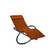 CHALET & JARDIN - Bain de soleil Swing Luxe Monaco en aluminium - Terracotta - vignette